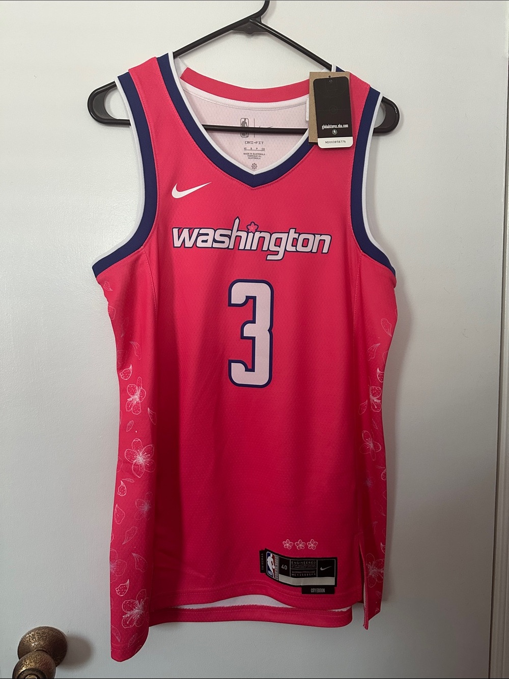 Nike Pink Washington #3 Beal Cherry Blossom Basketball Jersey